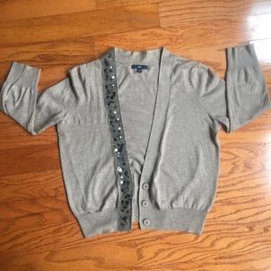 Gap small Woman’s sequined trim cardigan jacket